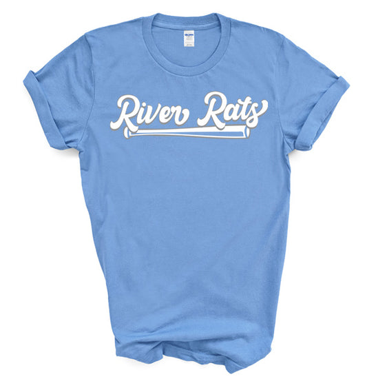 Carolina River Rats Cursive Design - Short Sleeve Tee
